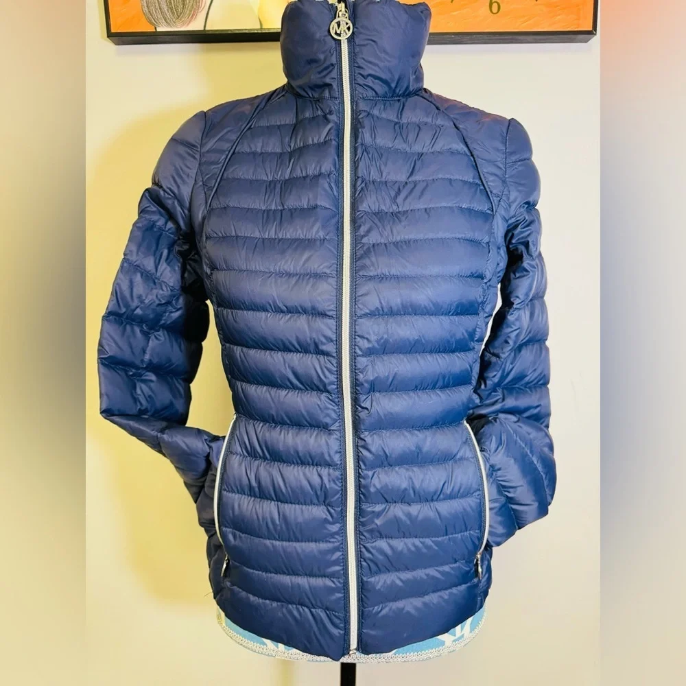 Michael Kors Jacket Blue Long Sleeve Full Zip Women’s Size XS